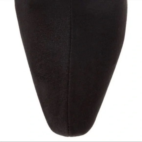 Steve Madden Vakay Black Suede Stilleto Heeled Boots New  With Box Womans - Picture 6 of 10